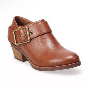 Tan Croft & Barrow Buckle Strap Women's Ankle Boots
